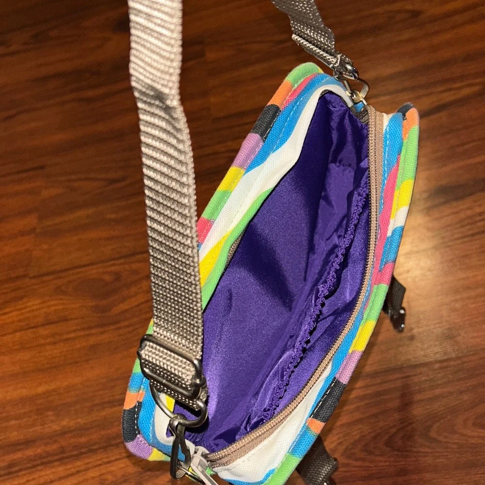VTG Po Campo Bike Handlebar Clutch Vibrant Multicolor Wave Bag  HTF